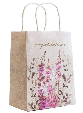 Papaya Foil Gift Bag - Congratulations