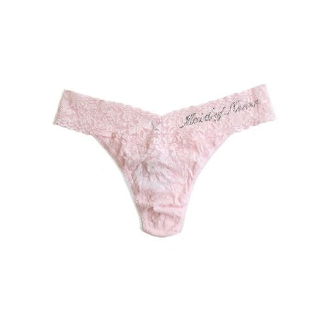 Maid of Honor Lace Original Rise Thong - Bliss Pink - One Size