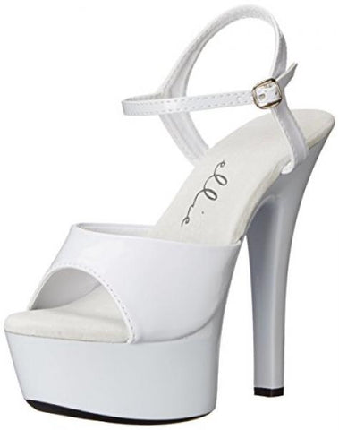 White - 6" Juliet Platorm Shoe