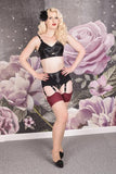 Seamed Stockings - Maroon Glamour -