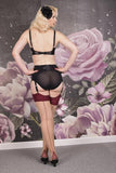 Seamed Stockings - Maroon Glamour -
