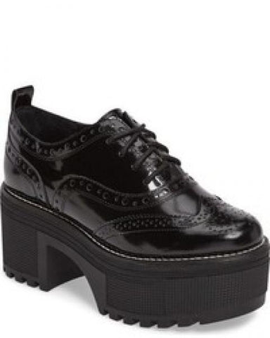 Rudeboy Leather Oxford Shoe - Black -