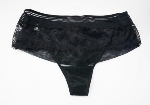 Black Brazilian Ruched Panty
