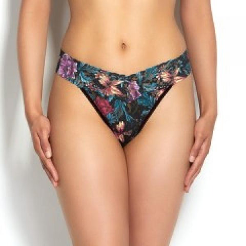 O/S Moody Blooms Original Rise Thong - Multi Color