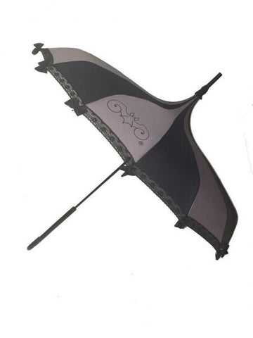 Gray and Black Umbrella