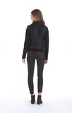 Melisa Faux Leather Jacket - Black -