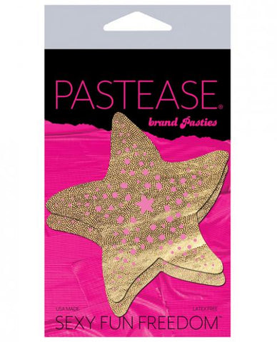Pastease Glitter Starfish - Gold Liquid - One Size