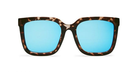 Tortoise/Blue Mirror - Genesis Sunglasses