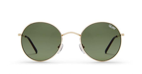 Gold/Green Lens - Mod Star Sunglasses