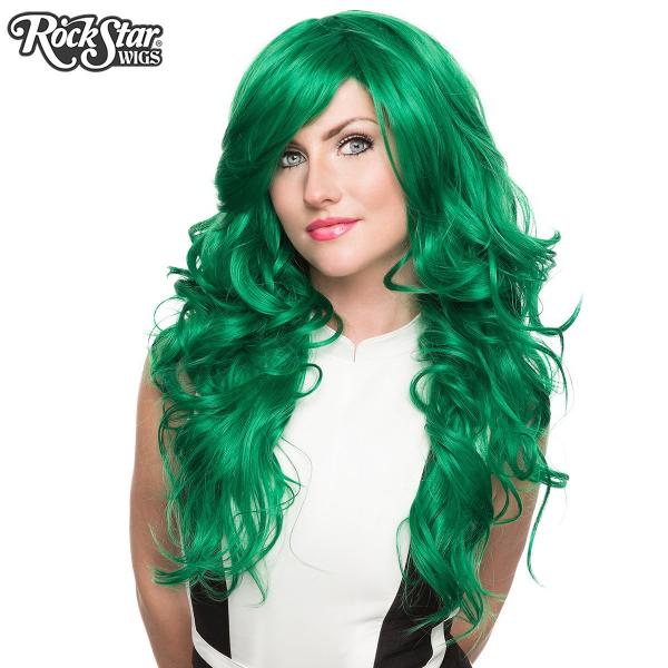 Emerald green wig store