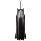 Imogen Long Chemise - Black - Size