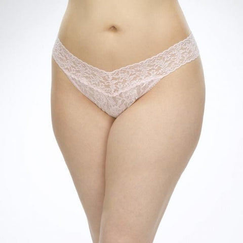 Lace Original Rise Thong - Bliss Pink - Queen One Size
