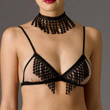 Showgirl Bralette - Mocha/Black -