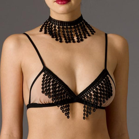 Showgirl Bralette - Mocha/Black -