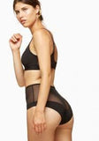 Bound High Waist Brief - Onyx -