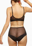 Bound High Waist Brief - Onyx -