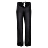 Black - Viola Straight Trousers -