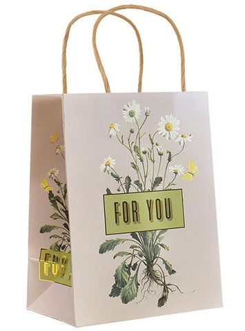 Papaya Foil Gift Bag - For You Daisies