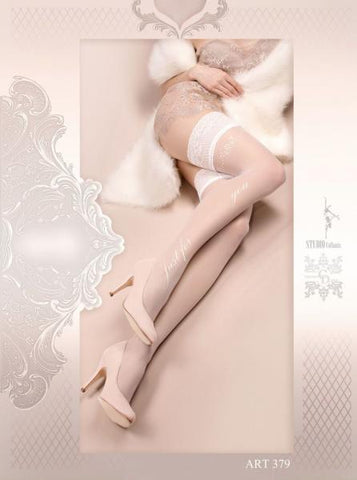 20 Denier "Just For You" Thigh High - White -