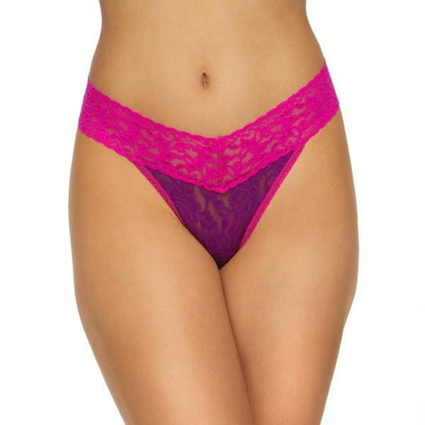 Purple/Tulip Pink - Original Rise Thong - One Size
