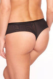 Black - Bottle Caps Tanga Panty -