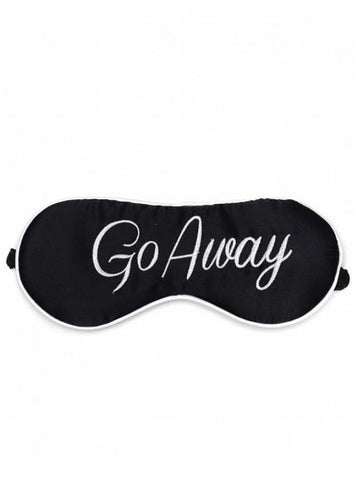 100% Silk - Go Away Eye Mask - Black & White