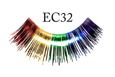 Rainbow - Metallic Colored Eyelashes