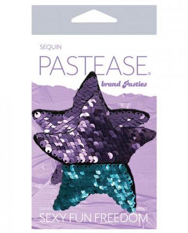Pastease Color Changing Flip Sequins Starfish - Purple/Turquoise O/S