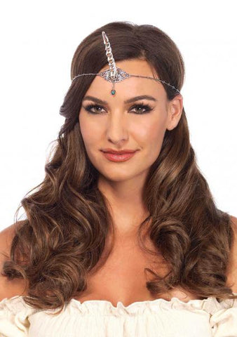 Silver - Unicorn Headpiece - One Size