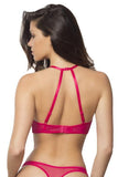 Bright Rose - Alizee High Neck Lace Bralette -