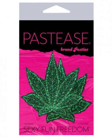 Pastease - Glitter Marijuana Leafs - Green