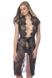 Black - Scarlett Full Lace Robe -