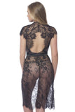 Black - Scarlett Full Lace Robe -