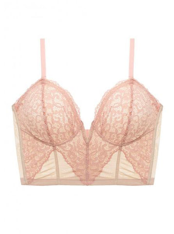 Mauvelous/Almond - Peony Soft Cropped Bustier -