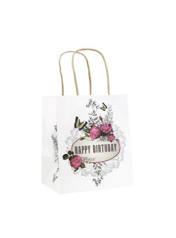Papaya Mini Gift Bag - Birthday Roses
