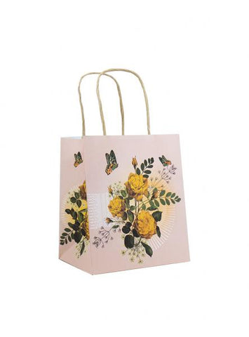 Papaya Mini Gift Bag - Yellow Roses