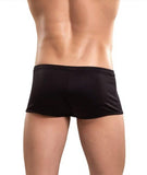 Black - Nylon Spandex Zipper Short -