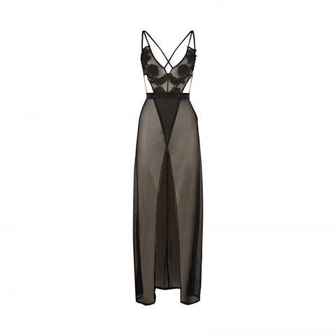 Black - Layla Long Chemise - Size