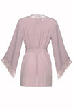 Deauville Mauve - Reina Butterfly Sleeve Robe -