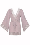 Deauville Mauve - Reina Butterfly Sleeve Robe - Size
