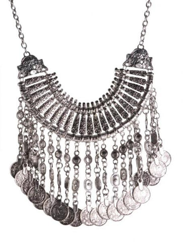 Tribal Necklace - Silver