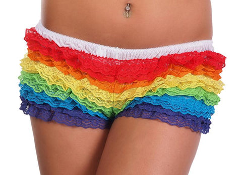 Ruffle Rhumba Panty - Rainbow - One Size