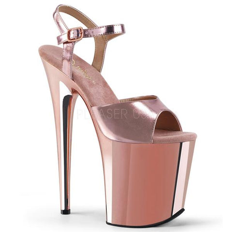 Rose Gold - Flamingo 8" Ankle Strap - Size