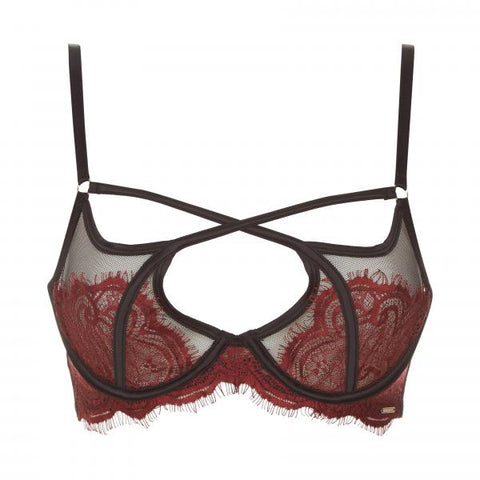 Cordovan/Black - Adelia Bra -