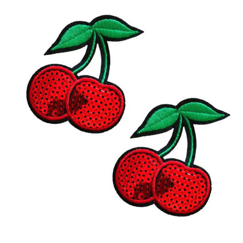 Red Sequin Cherry Pasties