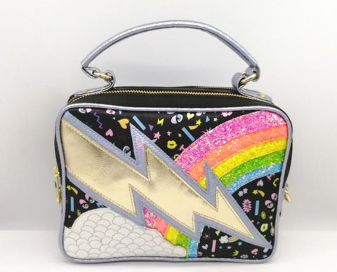 Black - Rainbow Thunderbolt Bag