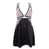 Saltem Chemise - Lilac/Black - Size