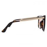 Bella Sunglasses - Tortoise + Gold Flash Polarized Lens
