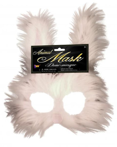 Half Face Bunny Mask - White