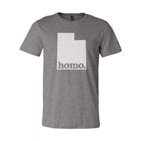 Homo State Utah Unisex T-Shirt - Deep Heather -